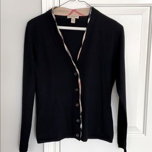 Authentic Burberry light weight cardigan sweater